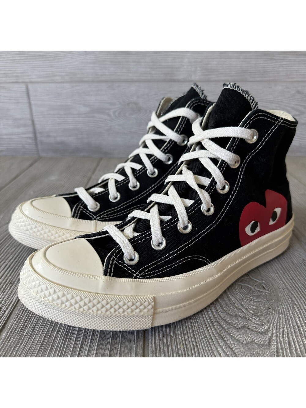 Converse x Comme des Garcons PLAY Chuck 70 Hi Black Heart 150204C Women’s 8 M6